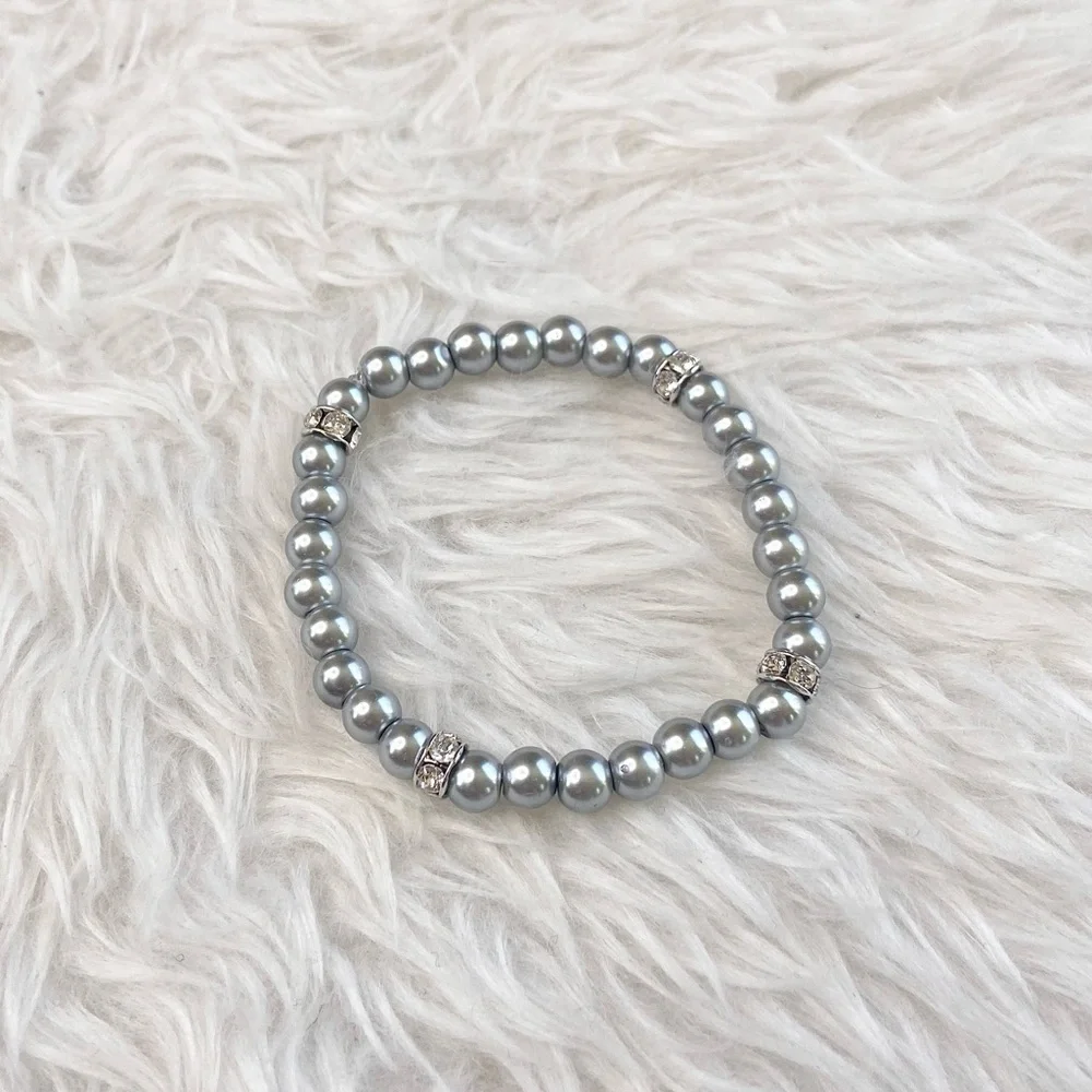 Silver Swarovski Pearl Bracelet
